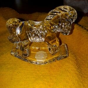 Crystal Rocking Horse Figurine